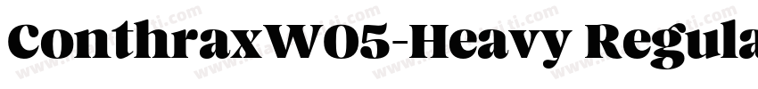 ConthraxW05-Heavy Regular字体转换